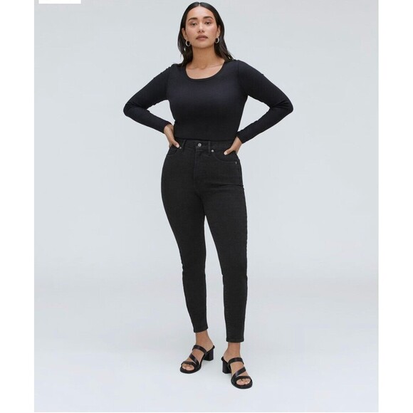 EVERLANE The Curvy Way-High Skinny Jean 24 Regular Ash (Washed Black) NWT B89 - Picture 1 of 5